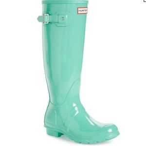 COPY - hunter Rain Boots in Ocean Swell color